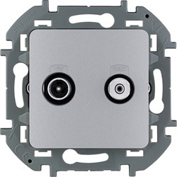 Legrand Inspiria алюминий розетка TV/SAT звезда 673882 - фото 74737