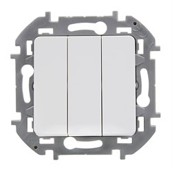 Legrand INSPIRIA Белый Выключатель 3-кл, винтовые клеммы, 10 AX , 250 В 673540 - фото 74765