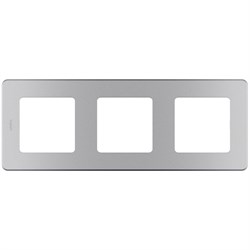 Legrand Inspiria алюминий рамка - 3 поста 673952 - фото 74775