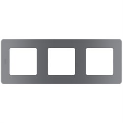 Legrand Inspiria дымчатый рамка - 3 поста 673957 - фото 74781