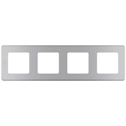 Legrand Inspiria алюминий рамка - 4 поста 673962 - фото 74786