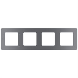 Legrand Inspiria дымчатый рамка - 4 поста 673967 - фото 74791