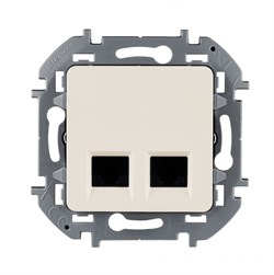 Legrand Inspiria слоновая кость двойная розетка RJ 45 - категория 5e - UTP 673836 - фото 74812