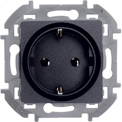 Розетка 1-м СП Inspiria 16А IP20 250В 2P+E немецк. стандарт механизм антрацит Leg 673723 pe694425 - фото 74839