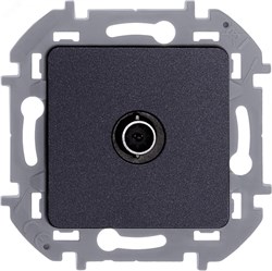 Розетка телевизионная TV Inspiria 2дБ 0-2400мГц с топологией "звезда" механизм антрацит Leg 673853 pe826558 - фото 74843