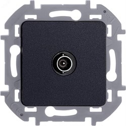 Розетка телевизионная проходная TV Inspiria 14дБ 5-862мГц механизм антрацит Leg 673863 pe826552 - фото 74851