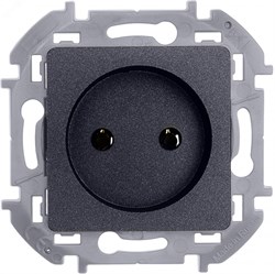 Розетка 1-м СП Inspiria 16А IP20 250В 2P механизм антрацит Leg 673713 pe657755 - фото 74855