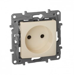 Legrand Etika слоновая кость розетка без заземления, винтовые клеммы 672320 - фото 74998