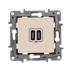Legrand ETIKA белая зарядка USB C-C 672235 - фото 75079