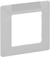Legrand Etika алюминий рамка 1-ая с держателем для маркировки 672556 - фото 75089