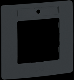 Legrand Etika антрацит рамка 1-ая с держателем для маркировки антрацит 672586 - фото 75091