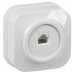 IEK GLORY РК10-ХБ Розет. 1-ая комп. о/у GLORY белый EKH10-K01 - фото 75121