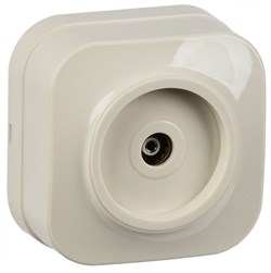 IEK GLORY РТВ20-ХК Розет. 1-ая телевиз. о/у GLORY крем. EAH10-K33 - фото 75134