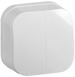 IEK GLORY ВС20-2-0-ХБ Выключ. 2-кл. о/у 10А GLORY белый EVH20-K01-10 - фото 75138