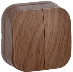 IEK GLORY ВС20-2-0-ХД Выключ. 2-кл. о/у 10А GLORY дуб EVH20-K24-10 - фото 75167