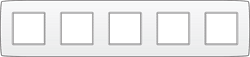 Niko Original Белый Рамка на 5 постов 101-76005 - фото 75238