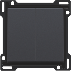 Niko Антрацит Клавиша двойная 122-61505 - фото 75241