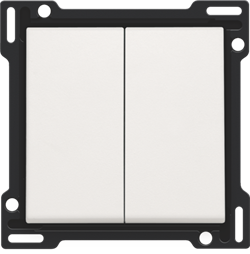 Niko Белый Клавиша двойная 101-61505 - фото 75242