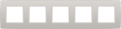 Niko Original Серый Рамка на 5 постов 102-76005 - фото 75243
