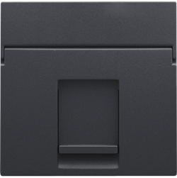 Niko Антрацит Накладка на розетку RJ 122-65100 - фото 75260