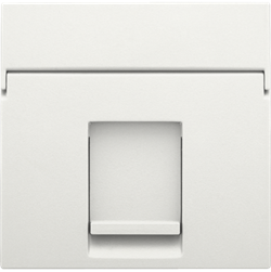 Niko Белый Накладка на розетку RJ 101-65100 - фото 75261