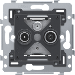 Niko Механизм розетки TV/FM/SAT, винт клеммы 170-79551 - фото 75272