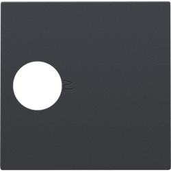 Niko Антрацит Накладка TV розетки 122-69101 - фото 75273