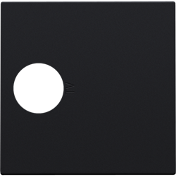 Niko Черный Накладка TV розетки 161-69101 - фото 75276