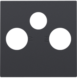 Niko Антрацит Накладка TV/FM/SAT 122-69551 - фото 75278