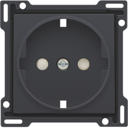 Niko Антрацит Накладка розетки с шт., с/з 122-66901 - фото 75284