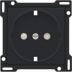 Niko Черный Накладка розетки с шт., с/з 161-66901 - фото 75286