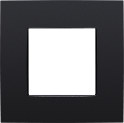 Niko Intense Черный матовый Рамка на 1 пост 130-76100 - фото 75300