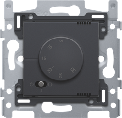 Niko Антрацит Терморегулятор с датчиком в комплекте 122-88001 - фото 75302