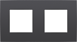 Niko Intense Антрацит Рамка на 2 поста 122-76800 - фото 75304