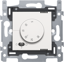 Niko Пластик Белая сталь Терморегулятор с датчиком в комплекте 154-88001 - фото 75308