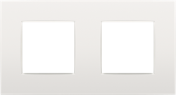 Niko Intense Белый Рамка на 2 поста 120-76800 - фото 75309