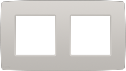 Niko Original Серый Рамка на 2 поста 102-76800 - фото 75314