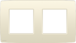 Niko Original Слоновая кость Рамка на 2 поста 100-76800 - фото 75315