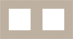 Niko Pure Металл Шампань сталь Рамка на 2 поста 157-76800 - фото 75318