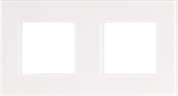 Niko Pure Прозрачный белый Рамка на 2 поста 241-76800 - фото 75328