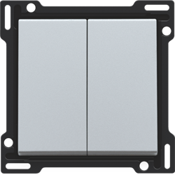 Niko Серебро Клавиша двойная 121-61505 - фото 75344