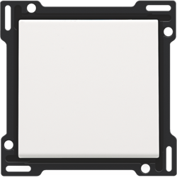 Niko Пластик Белая сталь Клавиша одинарная 154-61105 - фото 75355