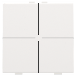 Niko Home Control Пластик Белая сталь Кнопка  4-клавишная 154-51004 - фото 75363