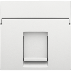 Niko Пластик Белая сталь Накладка на розетку RJ 154-65100 - фото 75371