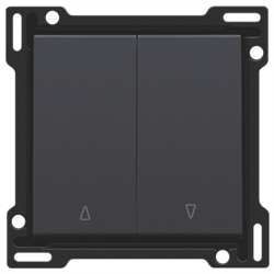 Niko Накладка на выключатель для жалюзи, антрацит 122-65914 - фото 75372