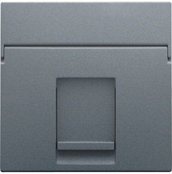 Niko Свинцово-серый Накладка на розетку RJ 220-65100 - фото 75374