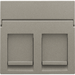 Niko Бронза Накладка на розетку RJx2 123-65200 - фото 75378