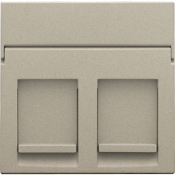 Niko Шампань Накладка на розетку RJx2 157-65200 - фото 75386