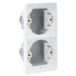 Niko Hydro Белый Рамка на 2 поста, встраиваемая, вертик 701-74000 - фото 75401