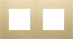 Niko Металл Золото Рамка на 2 поста 221-76800 - фото 75402